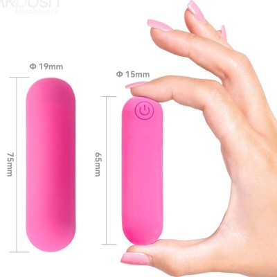 ARMONY - SPLASH HAHA VIBRADOR BALA SILICONE 10 VIBRAÇÕES 75 X 19 CM ROSA - D-241140 - Dona Pimenta