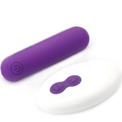 ARMONY - SPLASH JOLINE VIBRADOR BALA SILICONE CONTROLE REMOTO 10 VIBRAÇÕES 65 X 15 CM ROXO - D-241143 - Dona Pimenta
