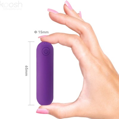 ARMONY - SPLASH JOLINE VIBRADOR BALA SILICONE CONTROLE REMOTO 10 VIBRAÇÕES 65 X 15 CM ROXO - D-241143 - Dona Pimenta