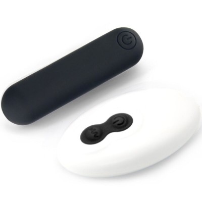 ARMONY - SPLASH JOLINE VIBRADOR BALA SILICONE CONTROLE REMOTO 10 VIBRAÇÕES 65 X 15 CM PRETO - D-241144 - Dona Pimenta