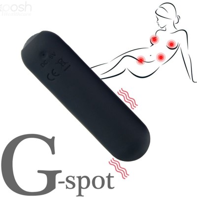 ARMONY - SPLASH JOIE VIBRADOR BULLET SILICONE CONTROLE REMOTO 10 VIBRAÇÕES 75 X 19 CM PRETO - D-241145 - Dona Pimenta