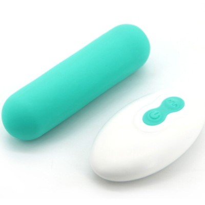 ARMONY - SPLASH JOIE VIBRADOR BULLET SILICONE CONTROLE REMOTO 10 VIBRAÇÕES 75 X 19 CM VERDE - D-241147 - Dona Pimenta