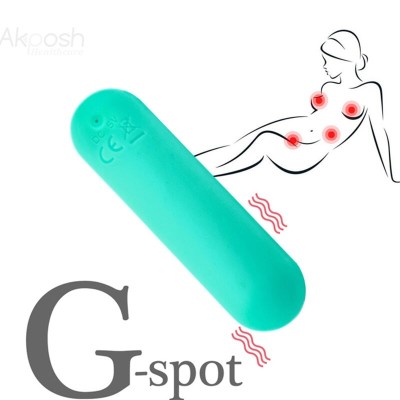 ARMONY - SPLASH JOIE VIBRADOR BULLET SILICONE CONTROLE REMOTO 10 VIBRAÇÕES 75 X 19 CM VERDE - D-241147 - Dona Pimenta