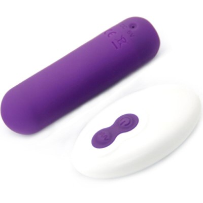 ARMONY - SPLASH JOIE VIBRADOR BULLET SILICONE CONTROLE REMOTO 10 VIBRAÇÕES 75 X 19 CM ROXO - D-241148 - Dona Pimenta
