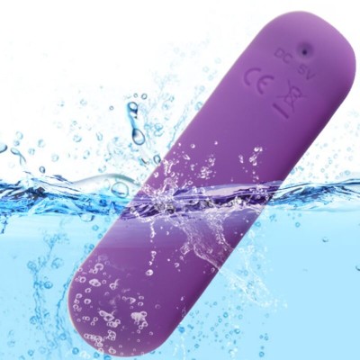 ARMONY - SPLASH JOIE VIBRADOR BULLET SILICONE CONTROLE REMOTO 10 VIBRAÇÕES 75 X 19 CM ROXO - D-241148 - Dona Pimenta