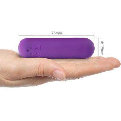 ARMONY - SPLASH JOIE VIBRADOR BULLET SILICONE CONTROLE REMOTO 10 VIBRAÇÕES 75 X 19 CM ROXO - D-241148 - Dona Pimenta