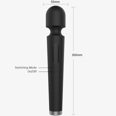 ARMONY - X POWER GRANDE MASSAGER E VIBRADOR 7 VIBRAÇÕES PRETO - D-241123 - Dona Pimenta
