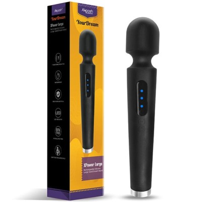 ARMONY - X POWER GRANDE MASSAGER E VIBRADOR 7 VIBRAÇÕES PRETO - D-241123 - Dona Pimenta
