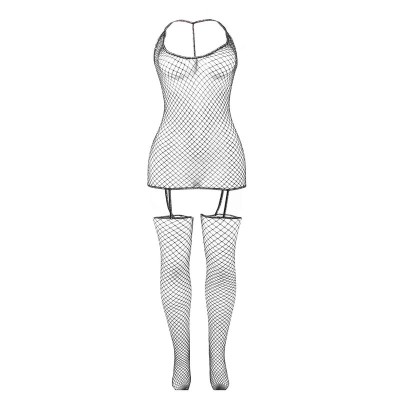 SUBBLIME - 951955 BODYSTOCKING DE REDE ARRASTO BRILHANTE TAMANHO ÚNICO - D-241344 - Dona Pimenta