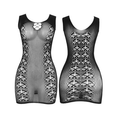 SUBBLIME - 952167 CURTO ELSTICO FISHNET BODYSTOCKING PRETO TAMANHO ÚNICO - D-241365 - Dona Pimenta