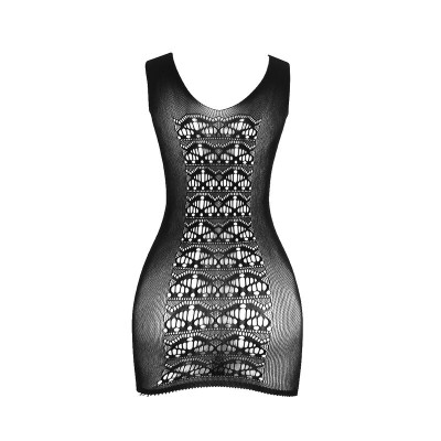 SUBBLIME - 952167 CURTO ELSTICO FISHNET BODYSTOCKING PRETO TAMANHO ÚNICO - D-241365 - Dona Pimenta