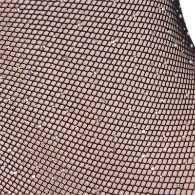 SUBBLIME - 952297 BODYSTOCKING DE REDE ARRASTADORA BRILHANTE COM OMBROS DE FORA MANGA LONGA PRETO TAMANHO ÚNICO - D-241378 - Don