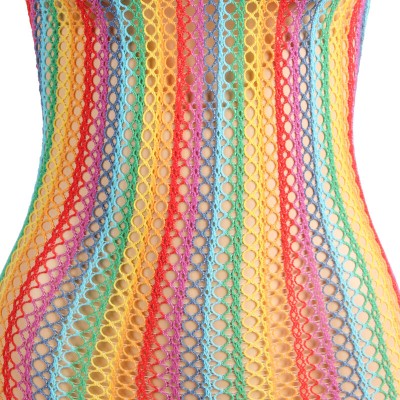 SUBBLIME - 952341 BODYSTOCKING RAINBOW FISHNET TAMANHO ÚNICO - D-241383 - Dona Pimenta
