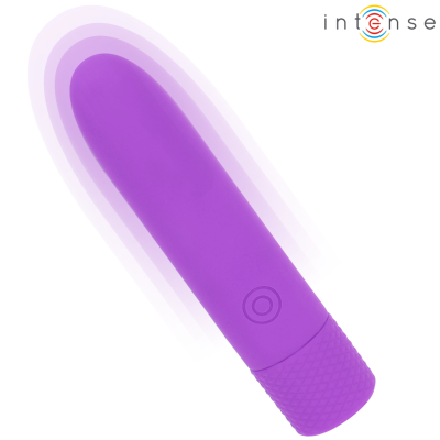 INTENSE - SYMONE  USB RECARREGÁVEL VIBRATÓRIA BULLET 8 VIBRAÇÕES ROXO 10 X 2,2 CM - D-241916 - Dona Pimenta
