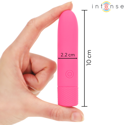 INTENSE - SYMONE  USB RECARREGÁVEL VIBRATÓRIA BULLET 8 VIBRAÇÕES ROSA 10 X 2,2 CM - D-241917 - Dona Pimenta