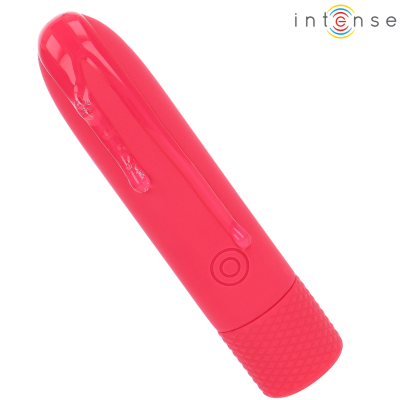 INTENSE - SYMONE USB RECARREGÁVEL VIBRATÓRIA BULLET 8 VIBRAÇÕES VERMELHO 10 X 2,2 CM - D-241918 - Dona Pimenta