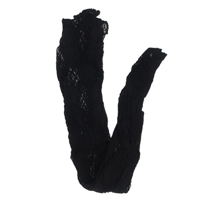 SUBBLIME - 952129 BODYSTOCKING DE REDE COM DESIGN DE VESTIDO E DETALHES FLORAIS PRETO TAMANHO ÚNICO - D-241361 - Dona Pimenta