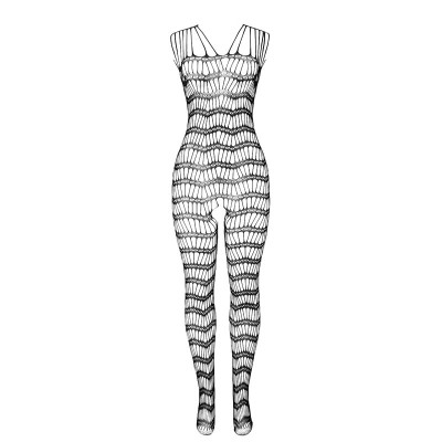 SUBBLIME - 951696 FISHNET CROTCHLESS BODYSTOCKING COM ALAS NOS OMBROS PRETO TAMANHO ÚNICO - D-241318 - Dona Pimenta