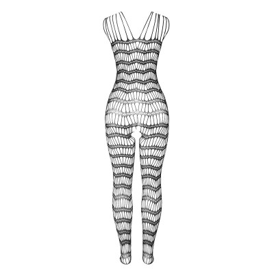SUBBLIME - 951696 FISHNET CROTCHLESS BODYSTOCKING COM ALAS NOS OMBROS PRETO TAMANHO ÚNICO - D-241318 - Dona Pimenta