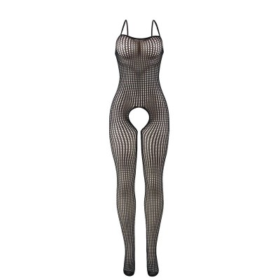 SUBBLIME - 951726 BODYSTOCKING SEM FUNDO DE REDE ELSTICA PRETA TAMANHO ÚNICO - D-241321 - Dona Pimenta