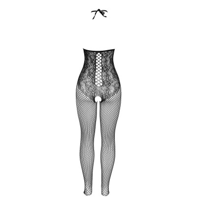SUBBLIME - 951849 BODYSTOCKING DE REDE ARRASTO COM DECOTE HALTER PRETO TAMANHO ÚNICO - D-241333 - Dona Pimenta