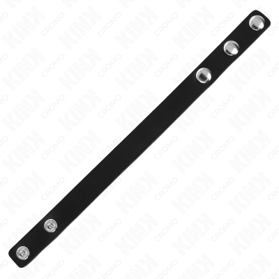 KINK - ANEL DE COURO PARA PÉNIS COM FECHO DE PRESSÃO 21,5 X 1,5 CM - D-241242 - Dona Pimenta