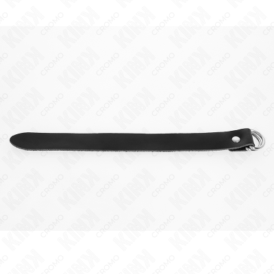 KINK - ANEL DE COURO PARA PÉNIS COM FECHO DE PRESSÃO 22 X 2 CM - D-241259 - Dona Pimenta