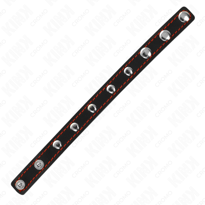 KINK - ANEL DE PÉNIS DE COURO COM ESPIGÃES 21,5 X 1,6 CM - D-241262 - Dona Pimenta