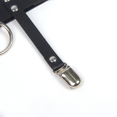 SUBBLIME - 953744 LIGA PUNK DE COURO AJUSTÁVEL PRETA TAMANHO ÚNICO - D-242147 - Dona Pimenta