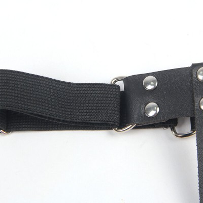 SUBBLIME - 953744 LIGA PUNK DE COURO AJUSTÁVEL PRETA TAMANHO ÚNICO - D-242147 - Dona Pimenta