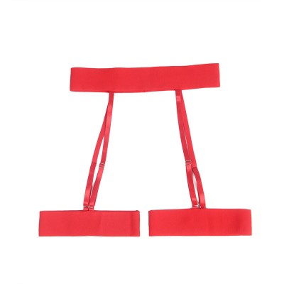 SUBBLIME - 954321 SUTIÃ COM ESTAMPA DE CORAÇÃO + TANGA + CINTO-LIGA VERMELHO S/M - D-242211 - Dona Pimenta