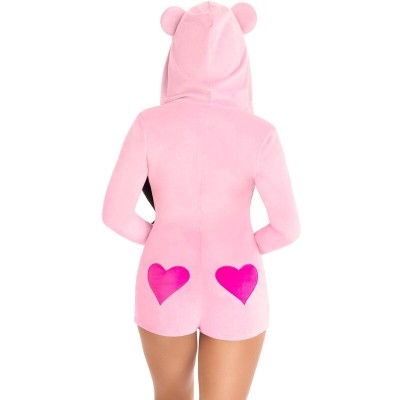 LEG AVENUE - BODY URSO DE VELUDO ROSA M - D-242026 - Dona Pimenta