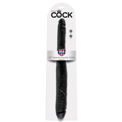 KING COCK DILDO DOBLE NEGRO 40.6 CM - PD5517-23 - Dona Pimenta