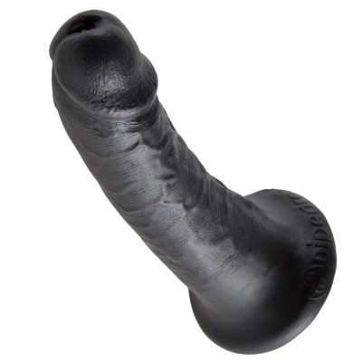 KING COCK 6" PENE NEGRO 15.2 CM - PD5501-23 - Dona Pimenta