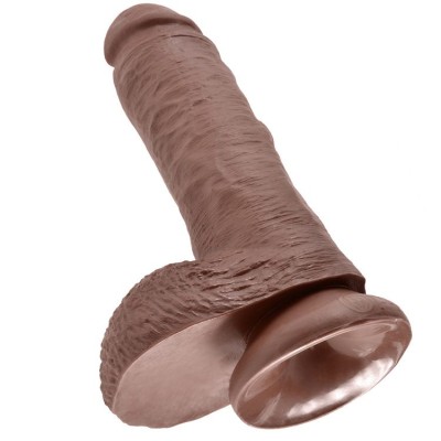 KING COCK 8" PENE REALISTICO MARRON 20.3CM - PD5507-29 - Dona Pimenta