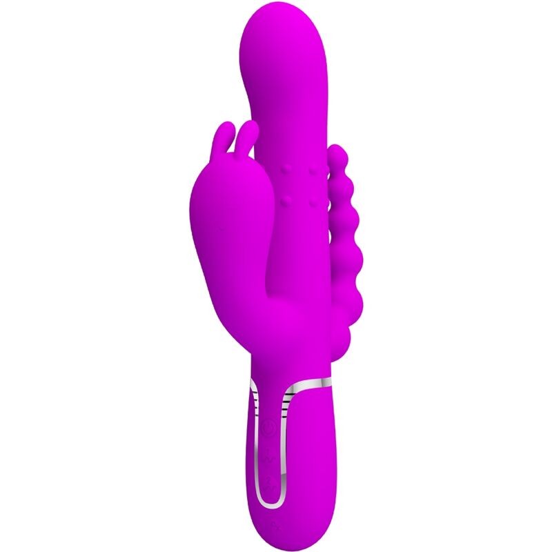 PRETTY LOVE - CAMMY VIBRADOR TRIPLO MULTIFUNCIONAL 4 EM 1 ROSA - D-241871 - Dona Pimenta PRETTY LOVE - CAMMY VIBRADOR TRIPLO MULTIFUNCIONAL 4 EM 1 ROSA - D-241871 - Dona Pimenta