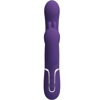 PRETTY LOVE - CAMMY TRIPLO VIBRADOR MULTIFUNÇÃO 4 EM 1 ROXO - D-241872 - Dona Pimenta