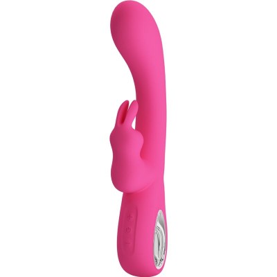PRETTY LOVE - NOVAK RABBIT VIBRADOR 12 VIBRAÇÕES ROSA - D-241884 - Dona Pimenta