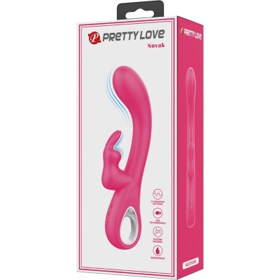 PRETTY LOVE - NOVAK RABBIT VIBRADOR 12 VIBRAÇÕES ROSA - D-241884 - Dona Pimenta