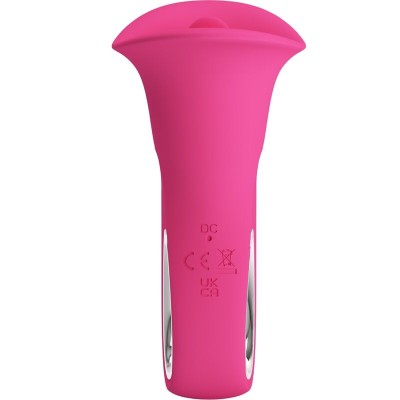 PRETTY LOVE - CLYDE VIBRADOR ORAL LÍNGUA VIBRANTE 12 VIBRAÇÕES ROSA - D-241885 - Dona Pimenta