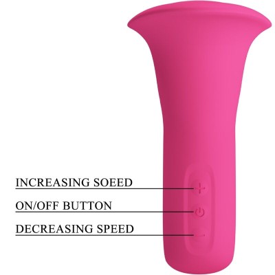 PRETTY LOVE - CLYDE VIBRADOR ORAL LÍNGUA VIBRANTE 12 VIBRAÇÕES ROSA - D-241885 - Dona Pimenta