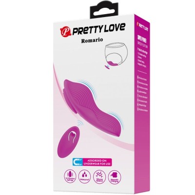 PRETTY LOVE - ESTIMULADOR DE CLITÓRIS ROMARIO LAY-ON CONTROLE REMOTO ROSA - D-241911 - Dona Pimenta