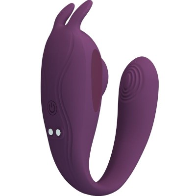 PRETTY LOVE - ESTIMULADOR E VIBRADOR SHEY APLICATIVO GRATUITO LONGA DISTÃNCIA ROXO - D-241868 - Dona Pimenta
