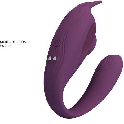 PRETTY LOVE - ESTIMULADOR E VIBRADOR SHEY APLICATIVO GRATUITO LONGA DISTÃNCIA ROXO - D-241868 - Dona Pimenta