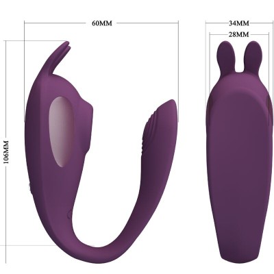 PRETTY LOVE - ESTIMULADOR E VIBRADOR SHEY APLICATIVO GRATUITO LONGA DISTÃNCIA ROXO - D-241868 - Dona Pimenta