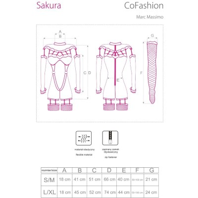 LIVCO CORSETTI FASHION - SAKURA CF 90357 MACACÃO + LUVAS COMPRIDAS + CINTO-LIGA PRETO L/XL - D-242309 - Dona Pimenta