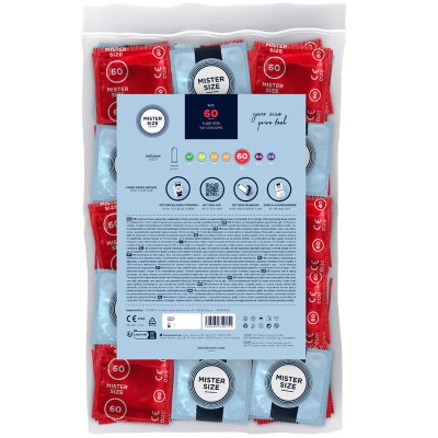 MISTER SIZE - PRESERVATIVO TAMANHO XL 60 MM (100 UNIDADES) - D-242302 - Dona Pimenta