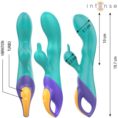 INTENSE - FRED RABBIT VIBRADOR AZUL - D-241947 - Dona Pimenta