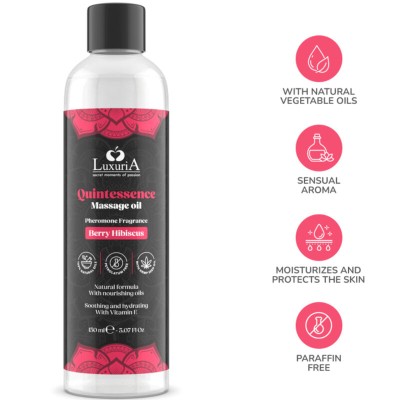 INTIMATELINE LUXURIA - ÓLEO DE MASSAGEM BERRY 150 ML - D-242268 - Dona Pimenta