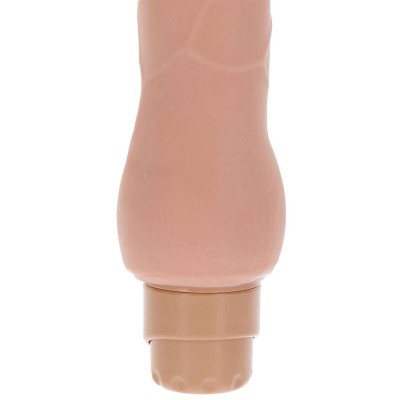 GET REAL - PELE VIBRADOR LISO DE DUAL DENSIDADE - D-234601 - Dona Pimenta